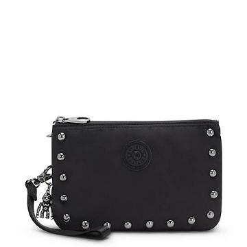 Kipling Creativity Extra Large Metallic Wristlet Vesker Svarte | NO 1151JP